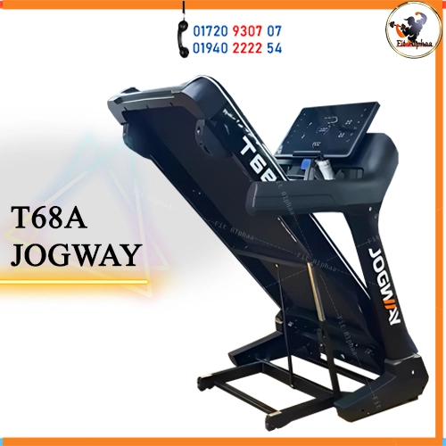 Jogway T68A Foldable Motorized Treadmill – 5 HP Continuous (8 HP Peak)