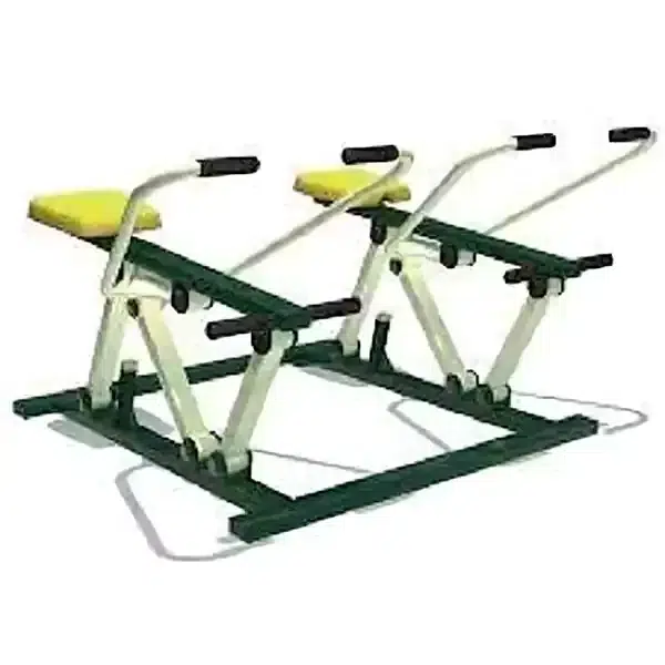 Outdoor Gym Double Rowing Machine for Parks (Galvanized Steel)