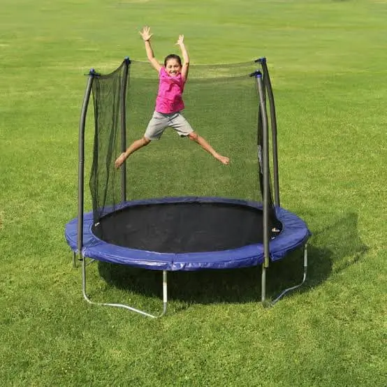 10 Feet Heavy Trampoline with net coverage - Enclosure Net and Poles Safety Pad