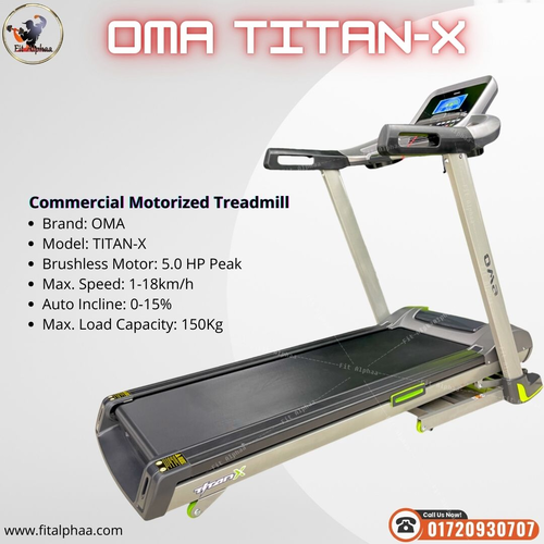 Oma Titan X Commercial Motorized Treadmill