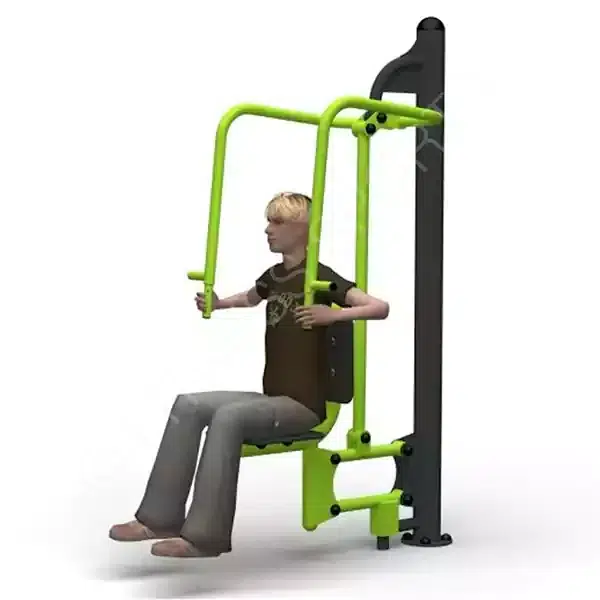 Outdoor Sit and Push Training Equipment for Parks (Galvanized Steel)