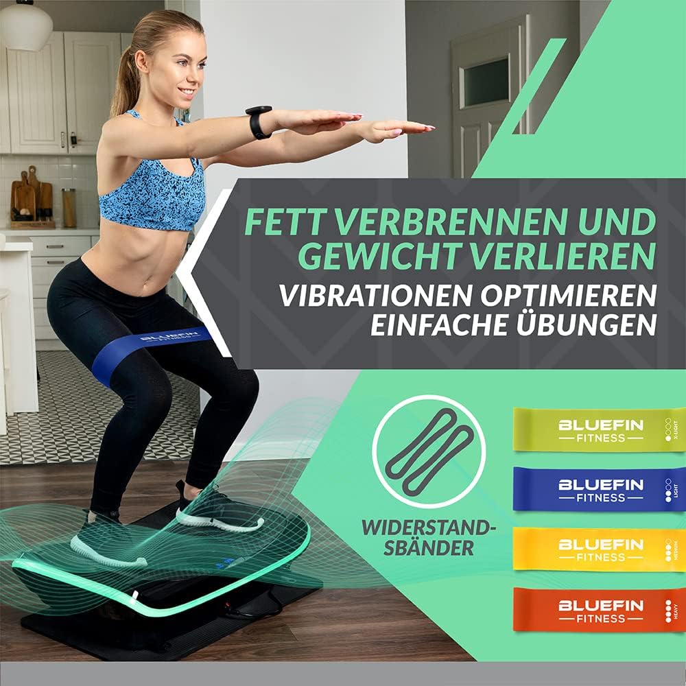 4D Vibration Plate Massager with 3 Silent Motors & Bluetooth Speakers (309HDVBP4D)