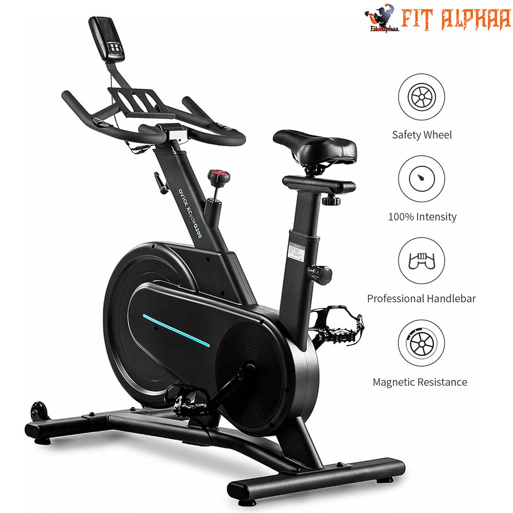 Q200C OVICX Magnetic Home Workout Exercise Bike with Digital Monitor