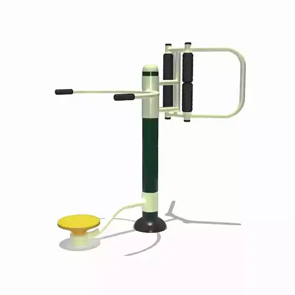 Outdoor Waist Twister and Back Massager (Galvanized Steel)