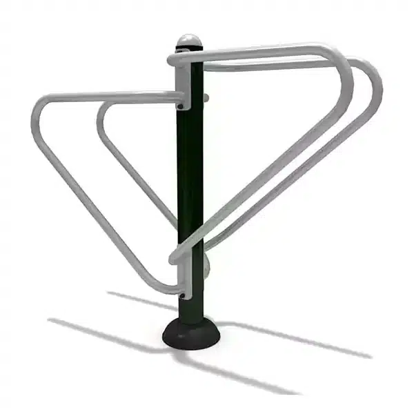 Outdoor Double Parallel Bars Gym Equipment (Galvanized Steel)