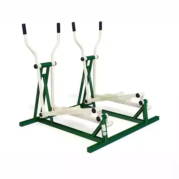 Outdoor Double Running Machine for Parks & Open Gyms (Galvanized Steel)