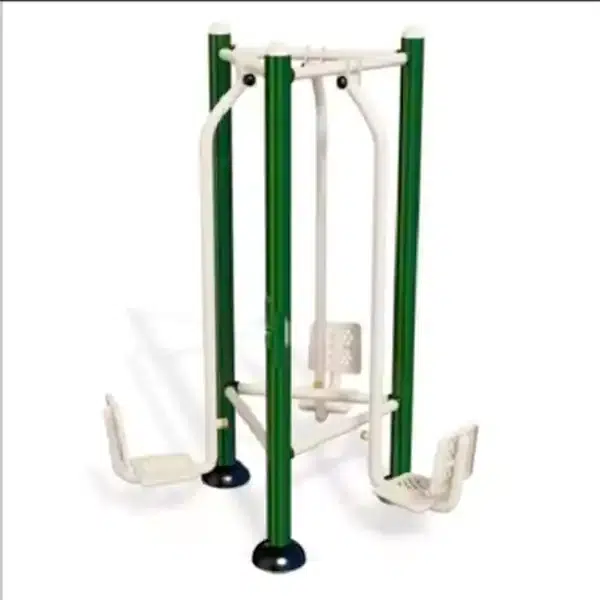 Outdoor Trio Leg Press Machine (3-Station, Galvanized Steel)