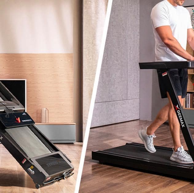 Geemax S1 Foldable Motorized Treadmill with 24 inch large display Running Machine