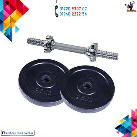 Dumbbell Set 2.5 kg  pair (5kg ) with 1 stick