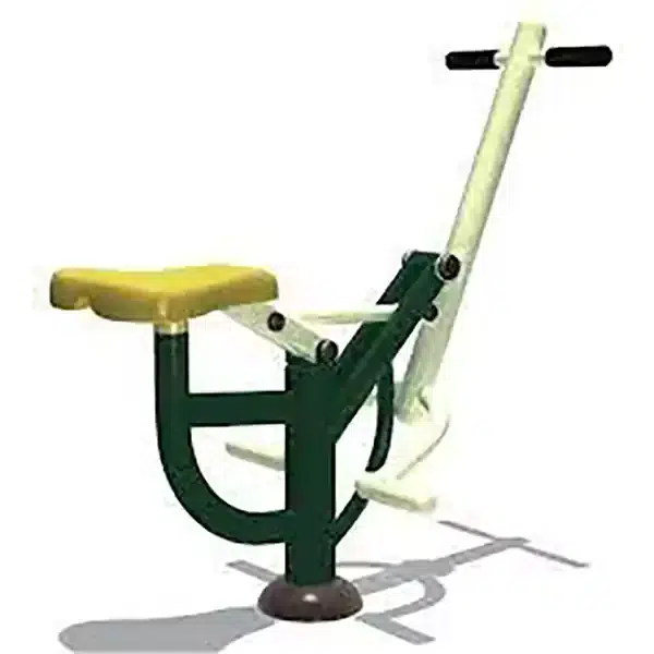 Outdoor Four-Station Leg Press Machine for Parks (Galvanized Steel)